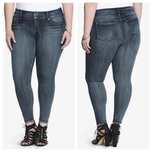 Torrid Jegging Skinny Super Stretch High Rise Jean Medium Wash Size 20S